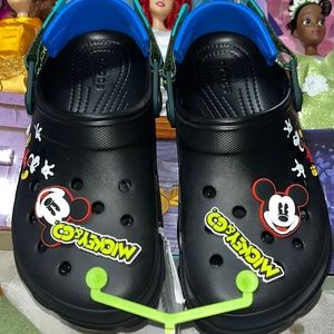 Brand New Mickey Crocs From Disneyland Men’s 5 Women’s 7